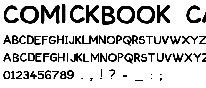 ComickBook Caps font